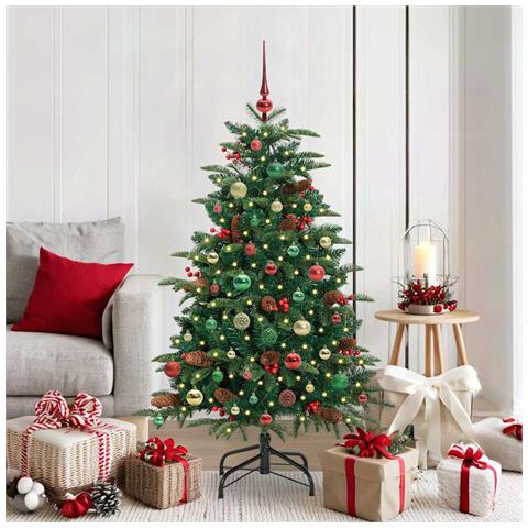 Albero di Natale artificiale con 150 LED Verde 150 cm - Foto 2