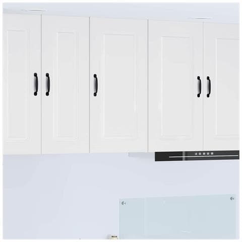 Pensile cucina Bianco Lucido 40 x 31 x 80 cm Legno multistrato - Foto 2