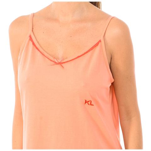 Camicia Da Notte Estiva Da Donna Con Spalline Sottili In Cotone Kl45300 - Foto 2