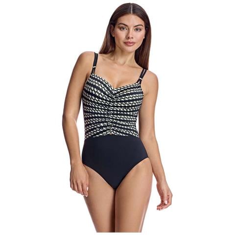 Costume Intero Scollo A V Con Coppe W250276 Donna - Foto 1