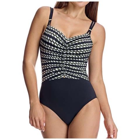 Costume Intero Scollo A V Con Coppe W250276 Donna - Foto 3