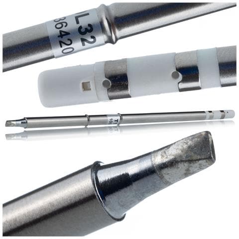 Punta Saldante T12-d32 Con Riscaldatore Integrato - Riscaldamento Rapido, Misurazione Precisa | Compatibile Con Stazioni Saldanti T12 - Foto 1