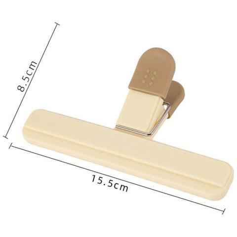Clip Di Chiusura Per Alimenti - Set Da 5, Clip Ermetiche Per Sacchetti Snack Per La Conservazione Degli Alimenti In Cucina Beige - Foto 2