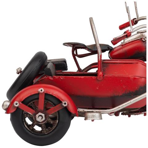 Sidecar In Metallo Rosso 19x13,5x11,5h - Foto 8