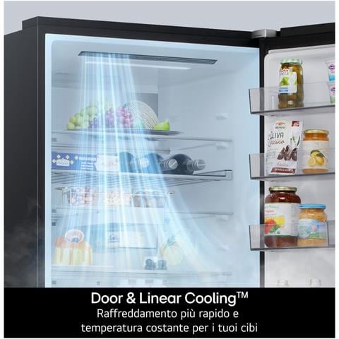 GBBSJ20DEP Frigorifero combinato Fit & Max 60 cm | Classe D, 375 L | AI Inverter, Wi-Fi, Door Cooling, Total No Frost | Matte Black - Foto 3