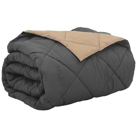 Duvet Estivo Antracite e Talpa 240 x 200 cm Microfibra - Foto 1