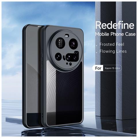 Cover per 15 Ultra - TPU+PC, Nero - Foto 4