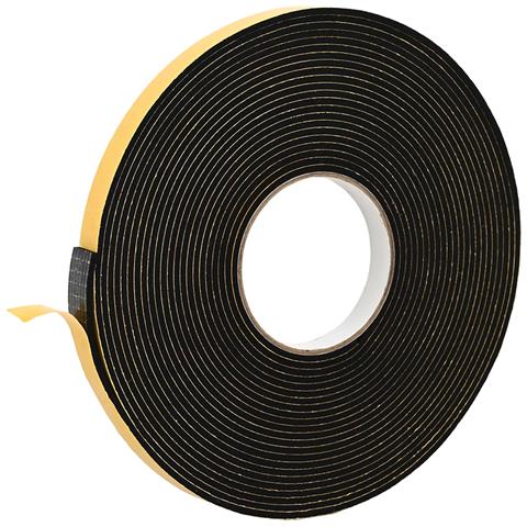 Nastro adesivo in schiuma Nero 15mm x 10m Schiuma CR - Foto 1