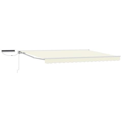 Tettuccio Elettrico Retrattile Crema e Bianco 4 x 2 m - Foto 1