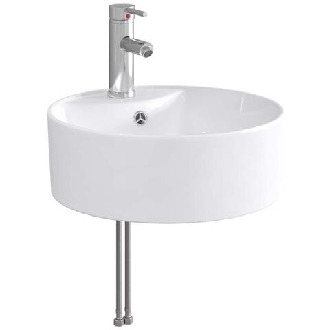 Lavabo da bagno Cromato 40,5 x 40,5 x 15 cm Metallo - Foto 1