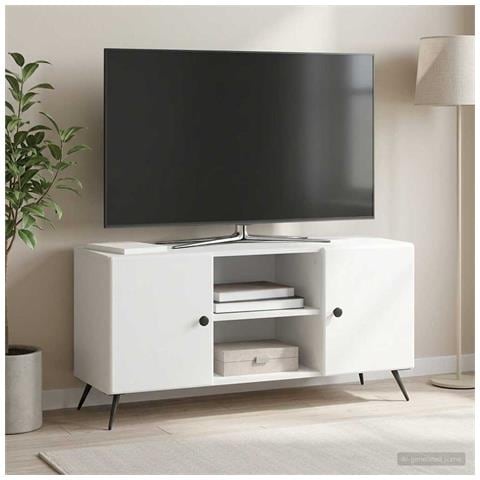 Mobile TV Bianco 102 x 34,5 x 50 cm Legno ingegnerizzato - Foto 2