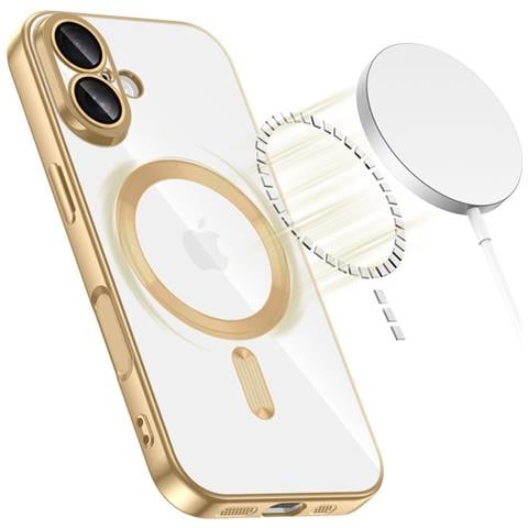 Custodia Trasparente Oro Dorato Magsafe Per Iphone 17 - Foto 2