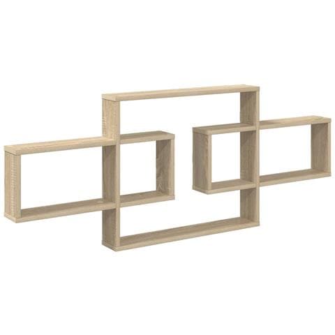 Scaffale da parete Rovere Sonoma 130 x 10 x 50 cm - Foto 1