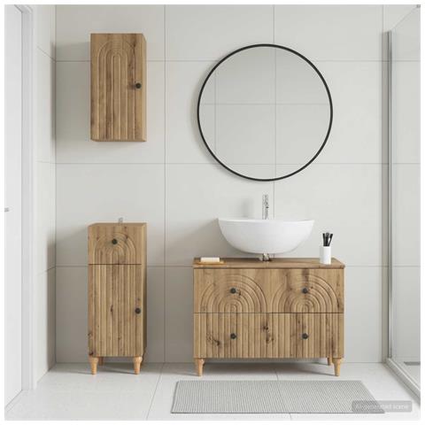 Set di armadietti da bagno in 3 pezzi ALKMAAR - Foto 2