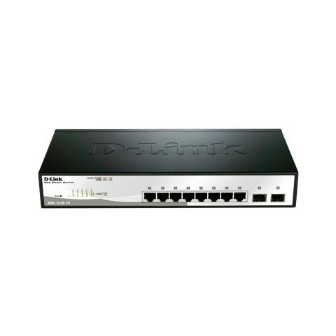 Switch DGS-1210-10P Gestito L2 Gigabit Ethernet (10/100/1000) PoE RJ-45 Jack DC-ingresso 1U Nero - Foto 2