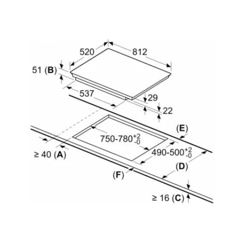 Piano Cottura EX875LEC1E a Induzione 4 Zone Cottura da 81.2 cm Colore Nero - Foto 5