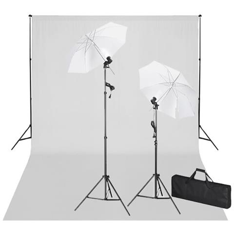 Set Studio Fotografico: Fondale Bianco 600x300 Cm E Luci - Foto 1