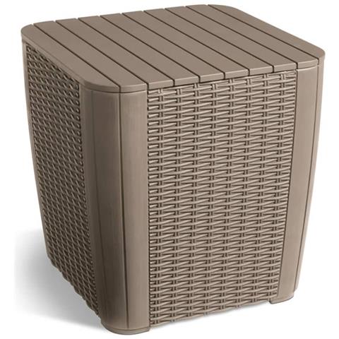 Keter Tavolino da Giardino Luzon in Vimini Arrotondato Cappuccino - Foto 1