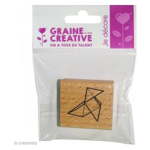 Tampone Di Legno - Gallina Origami - Foto 1