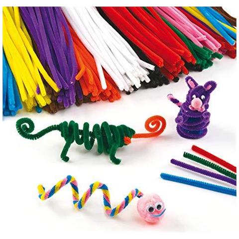 Ev6832 Fluffy Morbido Dei Pulitori Di Tubo Value Pack Di Accessori Per La Casa Artigianato Per I Bambini (confezione Da 120) Assortiti 30 Centimetri - Foto 1
