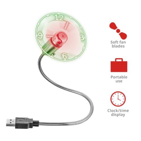 Flex Ventilatore domestico con pale Nero, Argento - Foto 3