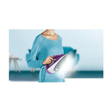 FV2836 Ferro da stiro a secco e a vapore Ceramica 2400 W Viola, Bianco - Foto 5