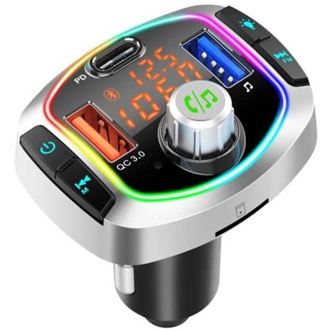 Trasmettitore Fm E Caricabatteria Da Auto Con Led - Foto 1