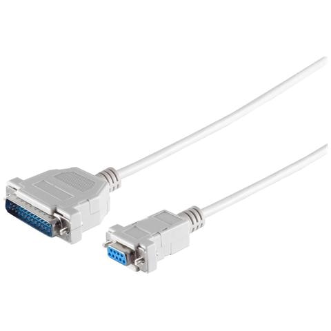 S /conn Maximum Connectivity Modem-kabel, 9-pol. Sub D-kupplung Auf 25-pol. Sub D-stecker, Modem Diagram, 9-adrig, Mit Schnapphauben, 3,0m (78065-3) - Foto 1