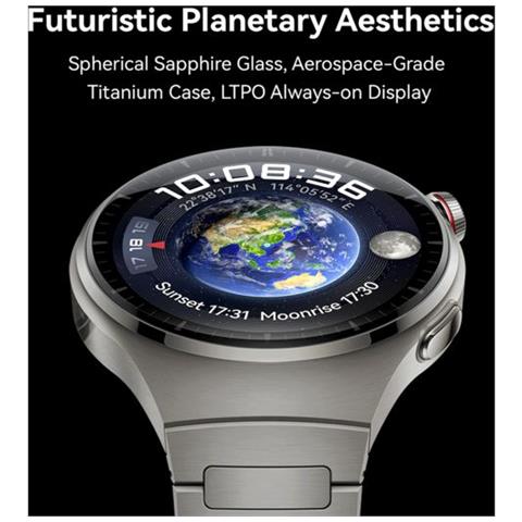 Smartwatch Watch 4 Pro Impermeabile 5ATM Display 1.5" 32 GB Bluetooth Wi-Fi e NFC Argento - Europa - Foto 2