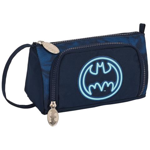 Astuccio Per La Scuola Con Accessori Batman Legendary Blu Marino 20 X 11 X 8.5 Cm (32 Pezzi) - Foto 1