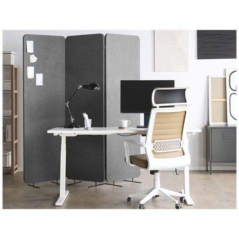 Paravento A 3 Ante Grigio 184 X 184 Cm Standi - Foto 1