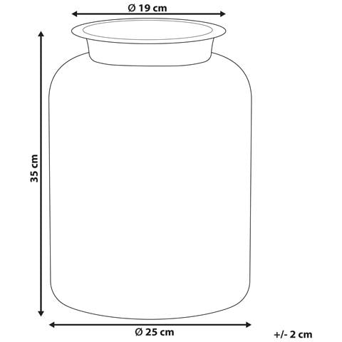 Vetro Vaso Da Fiori 35 Marrone Vindaloo - Foto 5