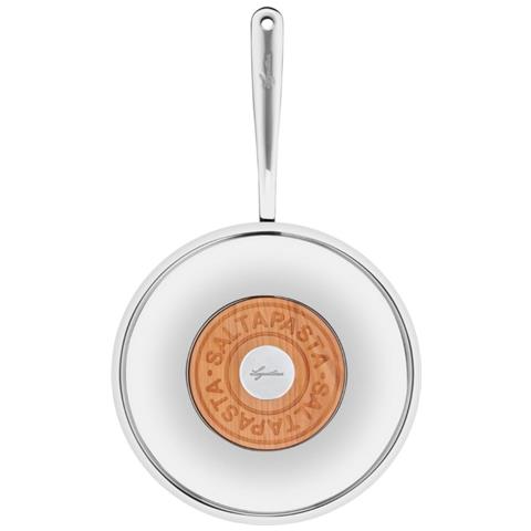 Padella Wok In Acciaio Inox Da 26 Cm Con Coperchio - 011204042026 - Foto 2