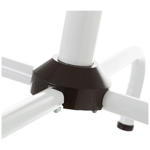 Attaccapanni Appendiabiti Di Design Moderno,piantana Da Terra In Metallo Con 8 Ganci Appendi Abiti Base A Croce Dimensioni P40xl40xh183 Cm (bianco) - Foto 2