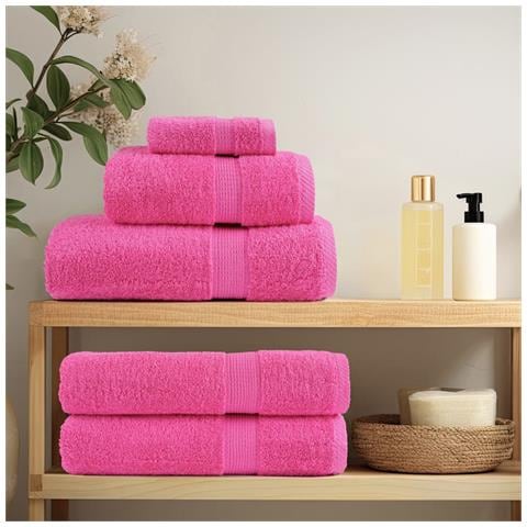 Asciugamani da Bagno SOLUND 10 pz Verdi 100x150cm 600 g /m² - Foto 3