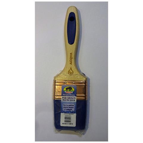 Pennello Per Smalti All'acqua Manico In Legno E Gomma Mis. 60 - Foto 1