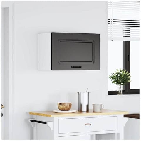 Pensile Da Cucina Kalmar Nero In Legno Multistrato - Foto 3