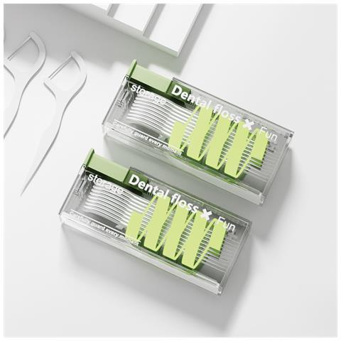 Custodia Compatta Per Filo Interdentale Verde Matcha: Igiene Orale In Movimento Green - Foto 2