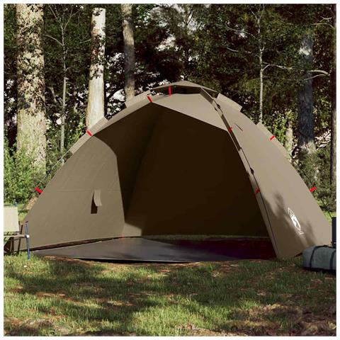 Tenda da Pesca 4 Persone Marrone a Rilascio Rapido - Foto 1
