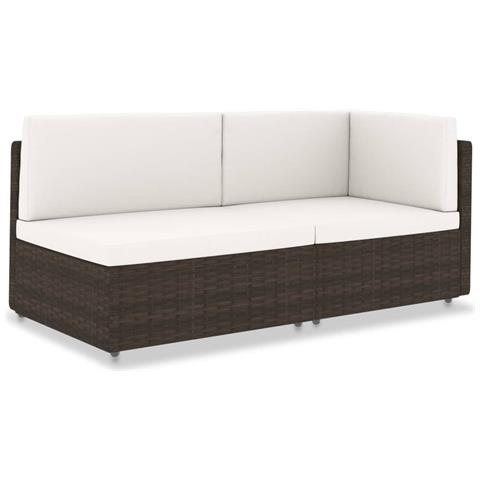 Lusso Casadino -  Divano Modulare A 2 Posti In Polyrattan Marrone - Foto 2