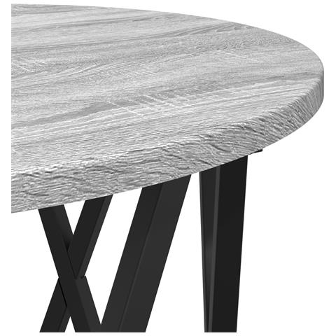 Set di Tavolini Impilabili 3 pcs Grigio Sonoma Legno Ingegnerizzato - Foto 9