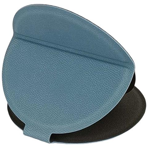 Specchio Portatile Rotondo Pieghevole: Pu E Acciaio Inox, Ideale Per Il Trucco Blue - Foto 1