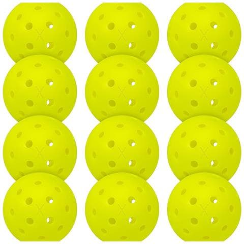 Palle Da Pickleball - Confezione Da 12, Pe Ad Alto Rimbalzo Per Esterni, Gialle - Foto 1