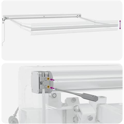Tenda da Sole Retrattile Automatica Marrone 300x250 cm - Foto 9