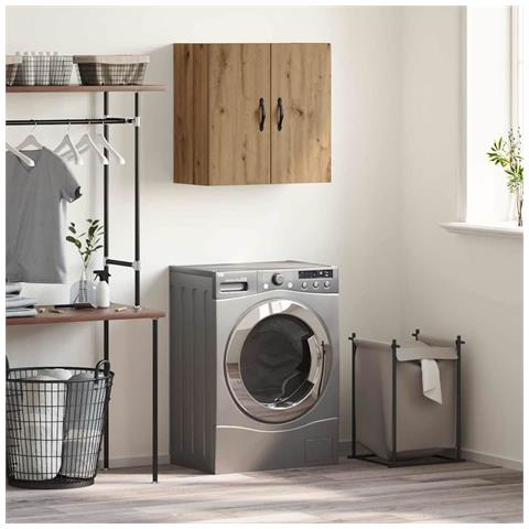 Armadietto a muro rovere artigianale 60 x 31 x 60 cm - Foto 2