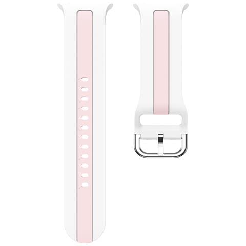 Cinturino In Silicone A Strisce Verticali Compatibile Con Samsung Watch 8 E Watch 8 Classic White+pink - Foto 1
