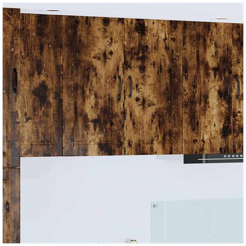 Pensile cucina Rovere fumé 80 x 31 x 80 cm Legno multistrato - Foto 2