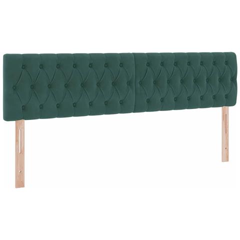 Letto con Contenitore Verde Scuro 180 x 200 cm Velluto - Foto 9