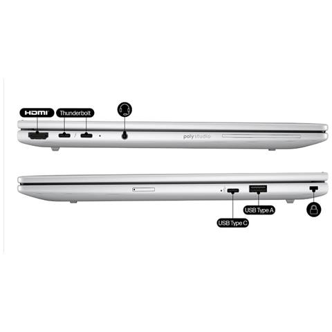 EliteBook 8 G1i 14 inch Notebook AI PC Wolf Pro Security Edition Intel Core Ultra 5 225U Computer portatile 35,6 cm (14") WUXGA 16 GB DDR5-SDRAM 512 GB SSD Wi-Fi 6E (802.11ax) Windows 11 Pro Argento - Foto 11