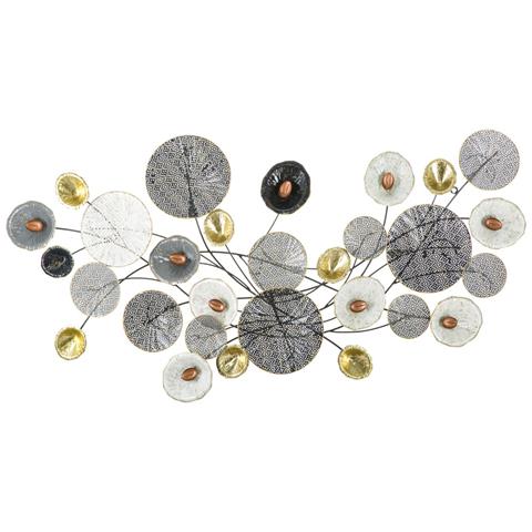 Decorazione In Metallo 3d Cerchi 1-multicolore-metallo-135x7,5x69 Cm - Foto 1